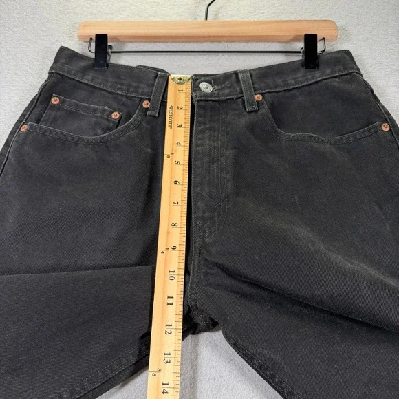 Vintage Levis 550 Relaxed Fit‎ Jeans Mens W34 L34 Black Denim Pants Y2K - Picture 8 of 15